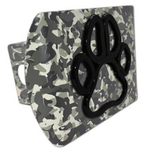 PAW PRINT URBAN CAMO METAL USA MADE TRAILER HITCH COVER picture