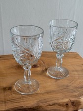 Libbey Glass Company Hobstar Water Goblet picture