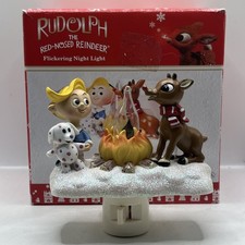 Rudolph The Red Nosed Reindeer & Hermey Flickering Night Light 2011 Roman picture