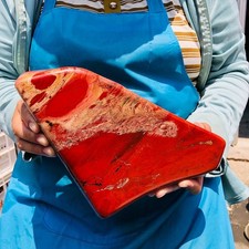 9.08LB TOP Natural Red jasper Quartz Crystal mineral specimen Healing picture