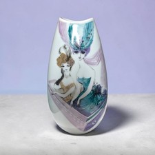 Rosenthal M28 Tapio Wirkkala Vase Lis Muller Ladies at Theater Handmalerei VTG picture
