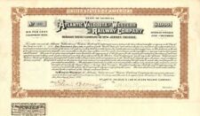 Atlantic, Valdosta and Western Railway Co. - $1,000 - Bond - Railroad Bonds picture