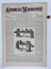 1890 American Machinist Weekly Illustrated Advertisements Technical Reference picture