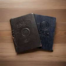 Rare 1923 & 1924 IOWA STATE COLLEGE COMMENCEMENT WEEK Leather Booklets picture