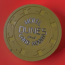 1960s Dunes Hotel Card Room 50¢ $0.50 Las Vegas, Nevada Poker Casino Chip picture