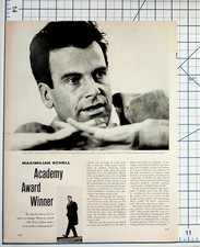 Maximilian Schell Academy Award Winner Vintage Magazine Print Austria Actor picture