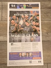 2026 Milwaukee Brewers NL Champions World Series Journal Sentinel Newspaper picture