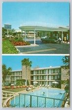 Rodeway Inn Motel Pensacola FL Vintage Chrome Postcard Swimming Pool 1970s picture