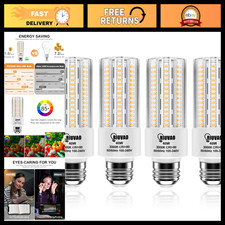 4pcs LED Light Bulb 5000LM 300w Equivalent Super Bright 3000K Warm Daylight Whit picture