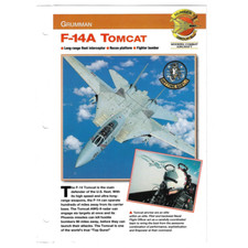 Vintage Grumman F-14A Tomcat Fighter Bomber Modern Combat Aircraft No. 7 Group 5 picture
