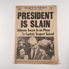 1963 Daily News JFK Assassination President Is Slain Newspaper Nov 23 picture