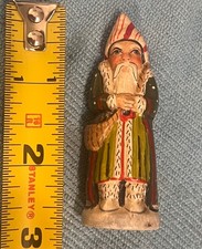 Vaillancourt Folk Art 2010 Santa Figurine Manchaug Mill Sutton MA #67 2010-TO11 picture
