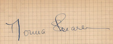Norma SHEARER - Authentic Autograph on 14.5 x 6.5cm Paper picture