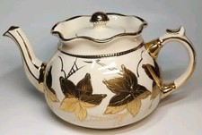 Arthur Wood Teapot Gold Leaves Tea Pot 5