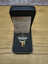 Harley Davidson 100th Anniversary Solid Brass And Sterling Silver Gold Key picture