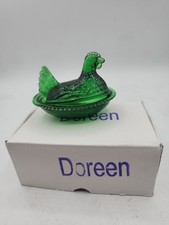 Chick Salt Cellar Wide Rim  Miniana Line Emerald Green Doreen* 4 AAA Coitsville picture