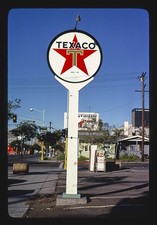Photo:San Diego California 1979 Texaco Gas Sign Street Scene picture