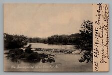 Postcard Brandywine River West Chester PA Toms Brook Virginia Cancel 1908 picture