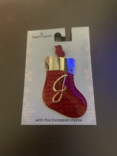 REGENT SQUARE COLLECTIBLE ORNAMENT- CHRISTMAS STOCKING LETTER 