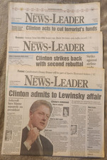 Springfield News-Leader Newspapers 1998 Clinton Lewinsky Sosa McGwire Lot 1998 picture
