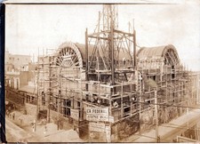 RARE CUBA CUBAN CAMAGUEY CHURCH CONSTRUCTION STREET SCENE 1910s ORIG PHOTO MA83 picture