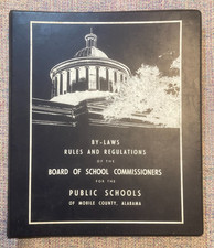 1958 By-Laws, Rules - Board of Public School Commissioners - Mobile, Alabama AL picture