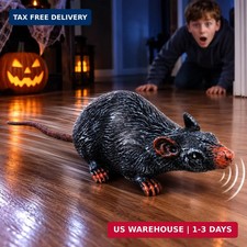 Animated Halloween Rat Decoration, 18.1