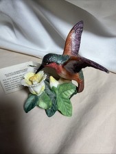 Russ Berrie Nature’s Song Allen’s Hummingbird Porcelain Figurine #15429 With Tag picture