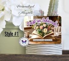 JW 2027 Year Text Magnet, Trust in Jehovah, Psalm 115:11, Open Book with Flowers picture