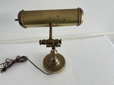 Vintage, Brass, Bankers Desk Lamp, Underwriters Laboratories Piano Portable Lamp picture