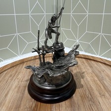 Yakima Salmon Fisherman Limited Edition Fine Pewter Figurine #387/2500 picture