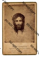 RARE c. 1880 JESUS CHRISTUS CHRIST GABRIEL MAX GREAT PICTURE CABINET CARD PHOTO picture