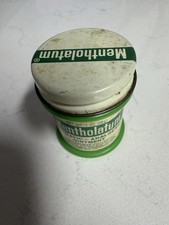 Vintage green Plastic Mentholatum ointment 3 ounce jar picture