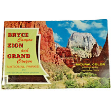 Vtg Bryce Canyon Zion Grand Canyon Souvenir Booklet with Colorado River Country picture