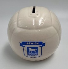 Vintage Ipswich Town F.C. Money Box Football Shape Rare picture