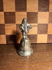 SilverPlate Santa Bell Engraved Christmas 1996 picture