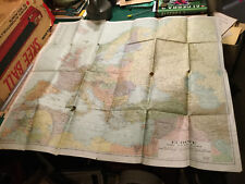 Vintage Large Map of EUROPE & NEAR EAST - APROX 24 X 35