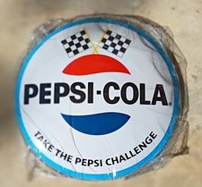 16 inch Pepsi-Cola Take the pepsi challenge dome metal sign picture