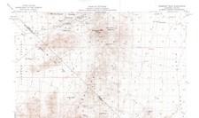 Crescent Peak Quadrangle California-Nevada 1956 Topo Map Vintage USGS 15 Minute picture