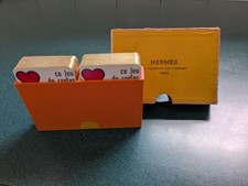 Rare Vintage Hermès Playing Cards, two decks in original box very good condition picture