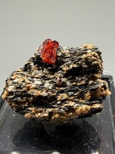 Natural Red Zircon Specimen from Chillas Pakistan, 2.8cm picture