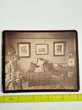 Vintage Sepia Living Room Photograph with Antique Charm - Interior Photo picture