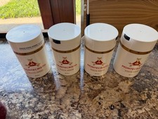 Empty Montecristo White Series Vacuum Sealed Acrylic Cigar Jars Set of 4 picture