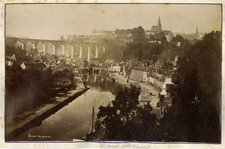France, Dinan, General View Vintage Albumen Print. Albumen print 20x30 picture