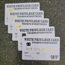 W. Whit Privilege Card Novelty Joke Credit Card  X5 Trump #45 picture