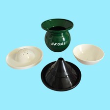 Vintage SKOAL Li'l Cus Spittoon Cuspidor Weighted Klebold Enterprises Green picture