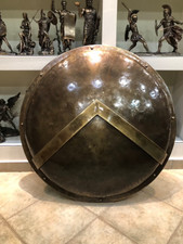 Medieval Spartan Round Shield 300 Spartan Steel Shield Greek King Leonidas picture