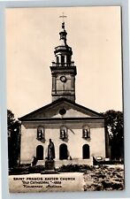 RPPC Vincennes IN, Saint Francis Xavier Church, Indiana Vintage Postcard picture