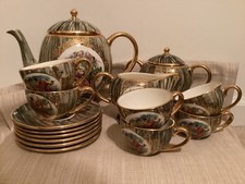 VTG Lofisa Full 17 pc Tea Set Handcrafted & Handpainted In Guadalahara Mexico picture