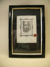 relic veil Sudario of Veronica (Holy face Jesus) Rome 1914+ COA/document picture